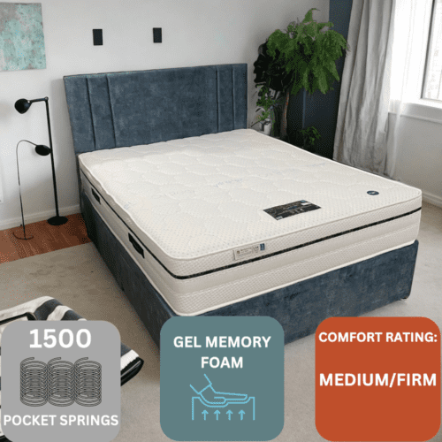 Beverley 1500 Gel Divan Set