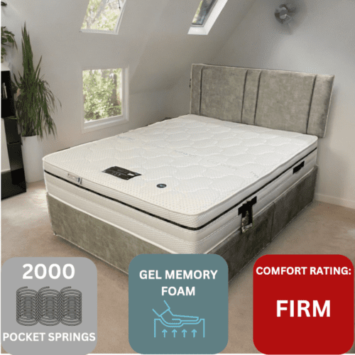 Beverley 2000 Gel Mattress - Image 3