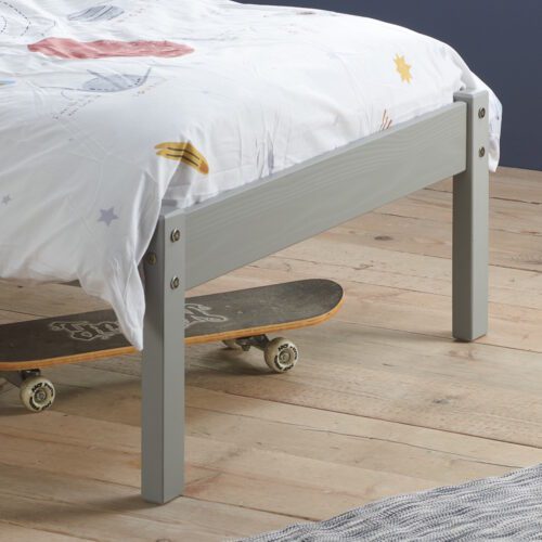 Birlea Denver Grey Single Wooden Bed - Image 3