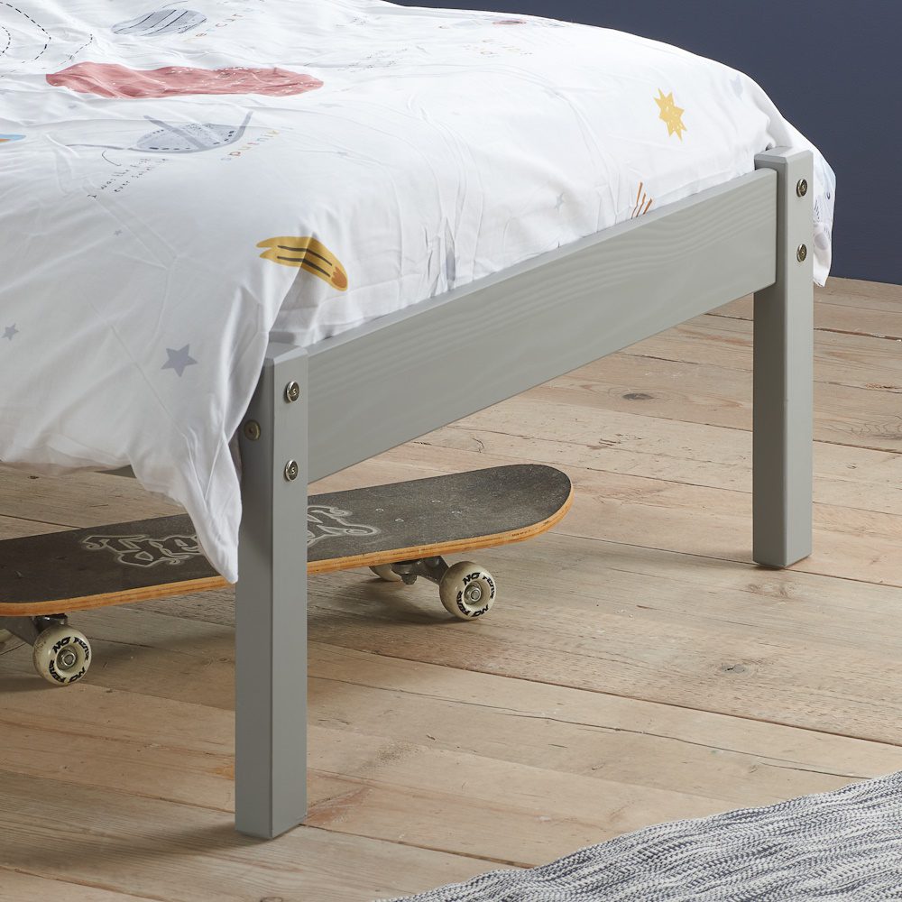 Birlea Denver Grey Wooden Bed - Image 3