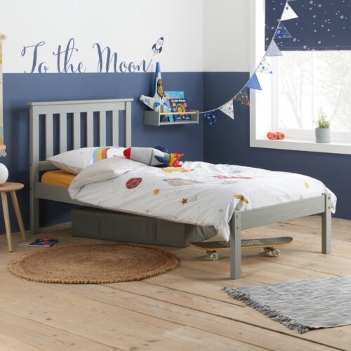 Birlea Denver Grey Single Wooden Bed