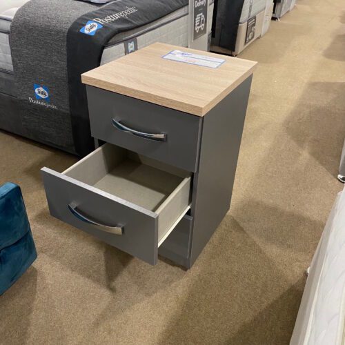 Nova 3 Drawer Bedside Table - Image 2