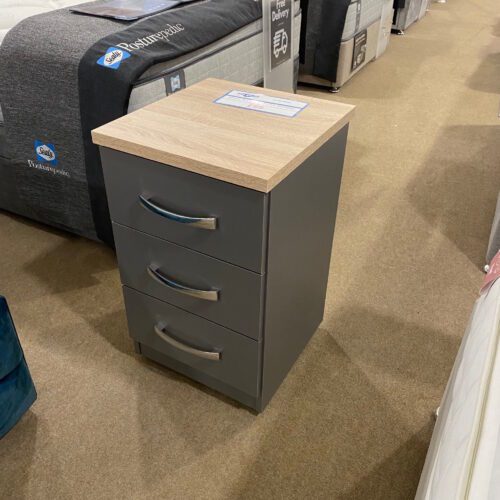 Nova 3 Drawer Bedside Table