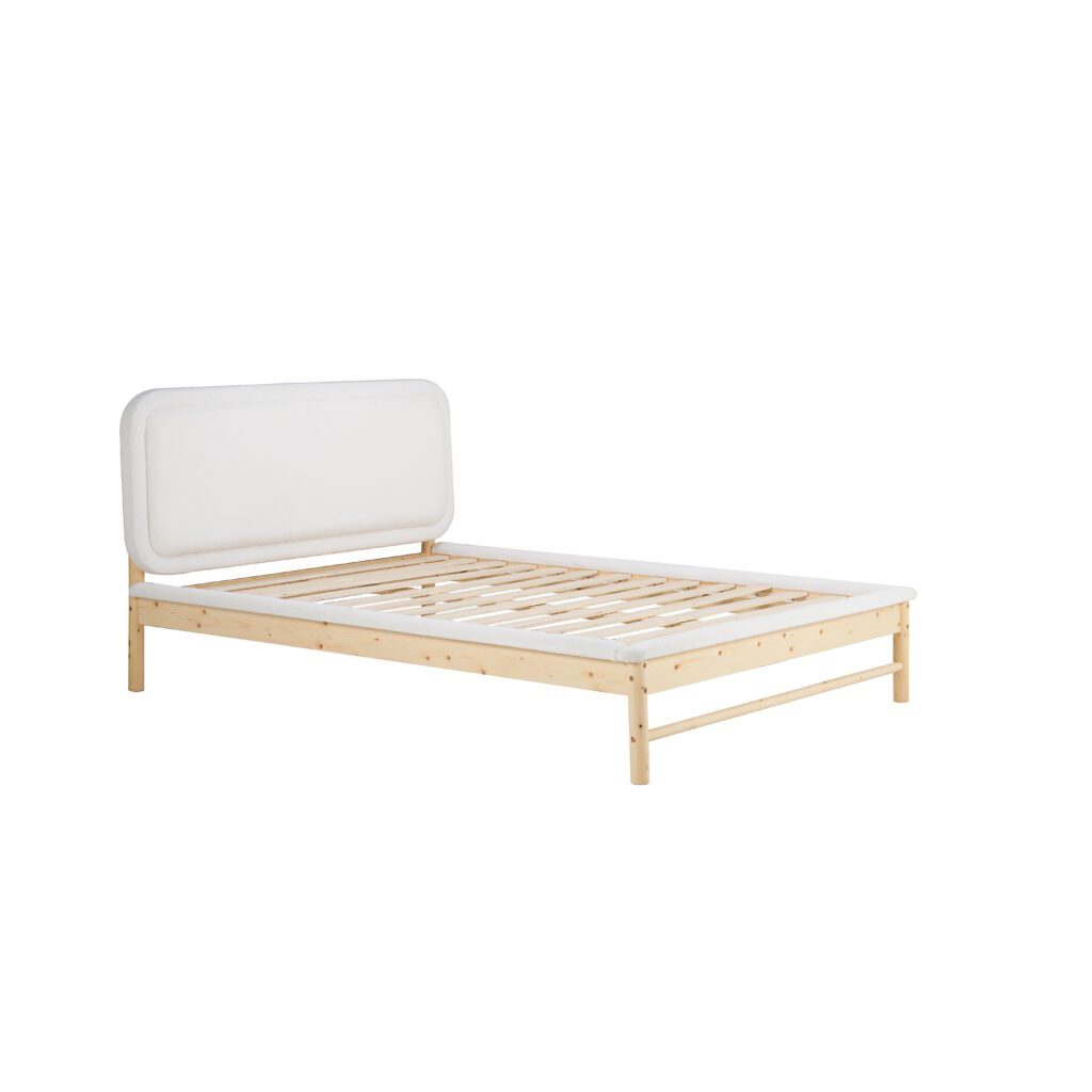 Emmi Boucle Wooden Bed Frame - Image 13