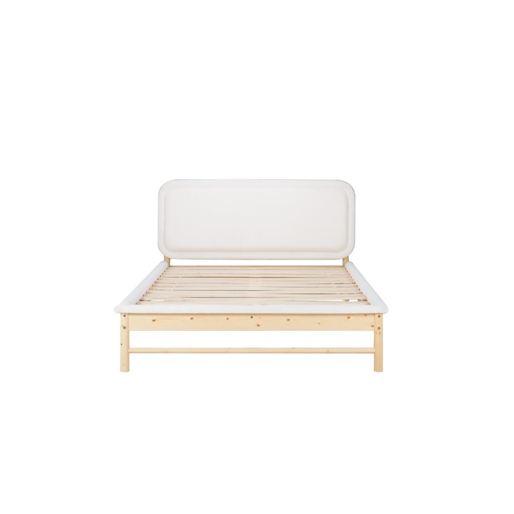 Emmi Boucle Wooden Bed Frame - Image 11