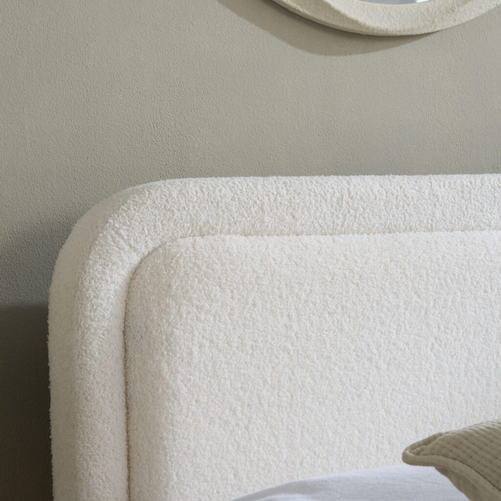 Emmi Boucle Wooden Bed Frame - Image 4