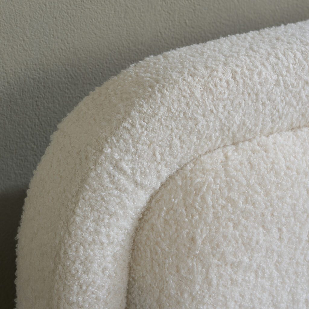 Emmi Boucle Wooden Bed Frame - Image 5