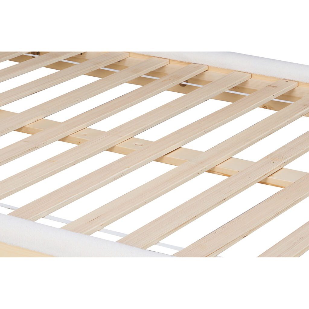 Emmi Boucle Wooden Bed Frame - Image 12